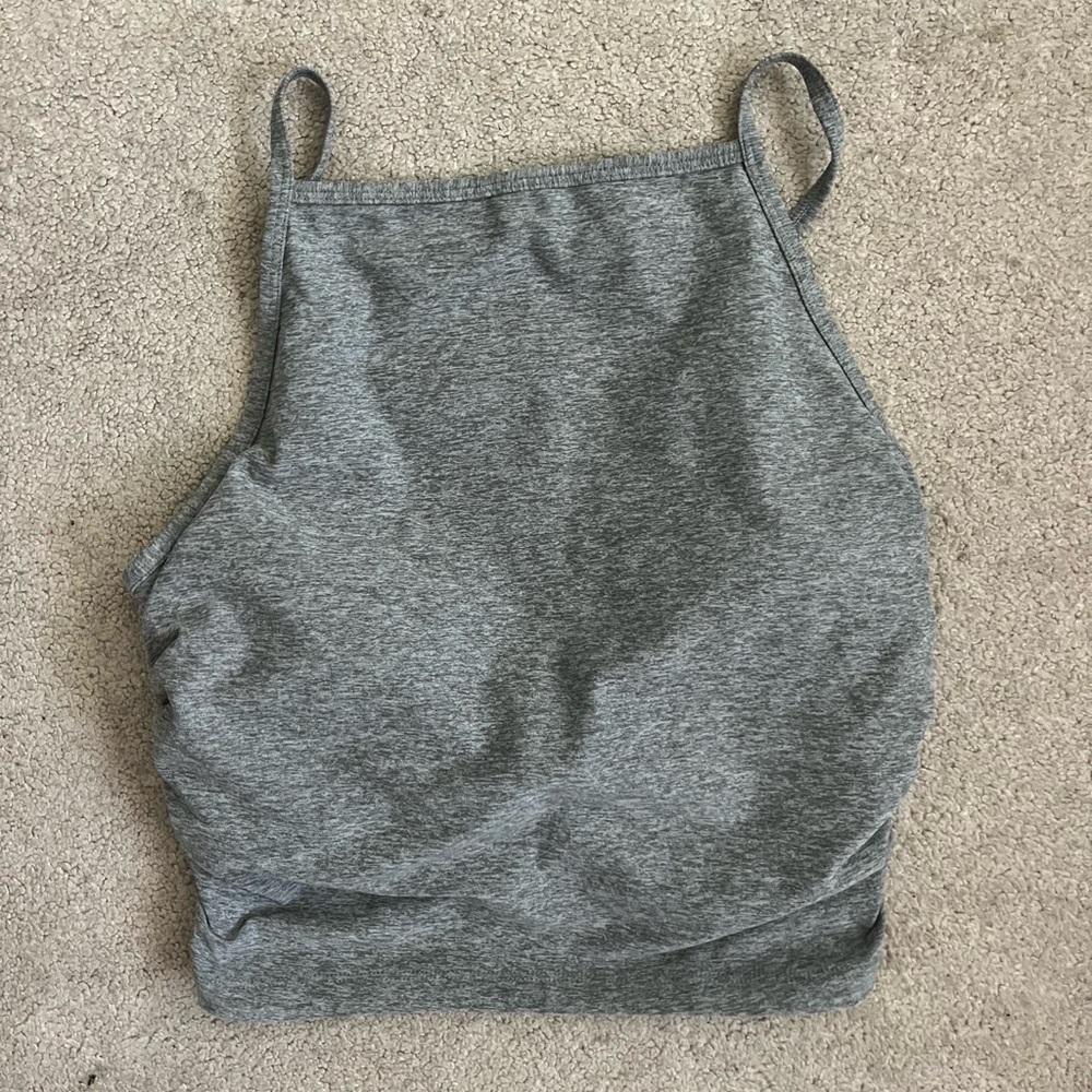 Gray Sleeveless Top